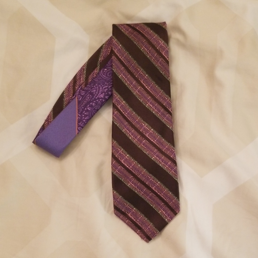 Robert Graham Mens silk tie - purple